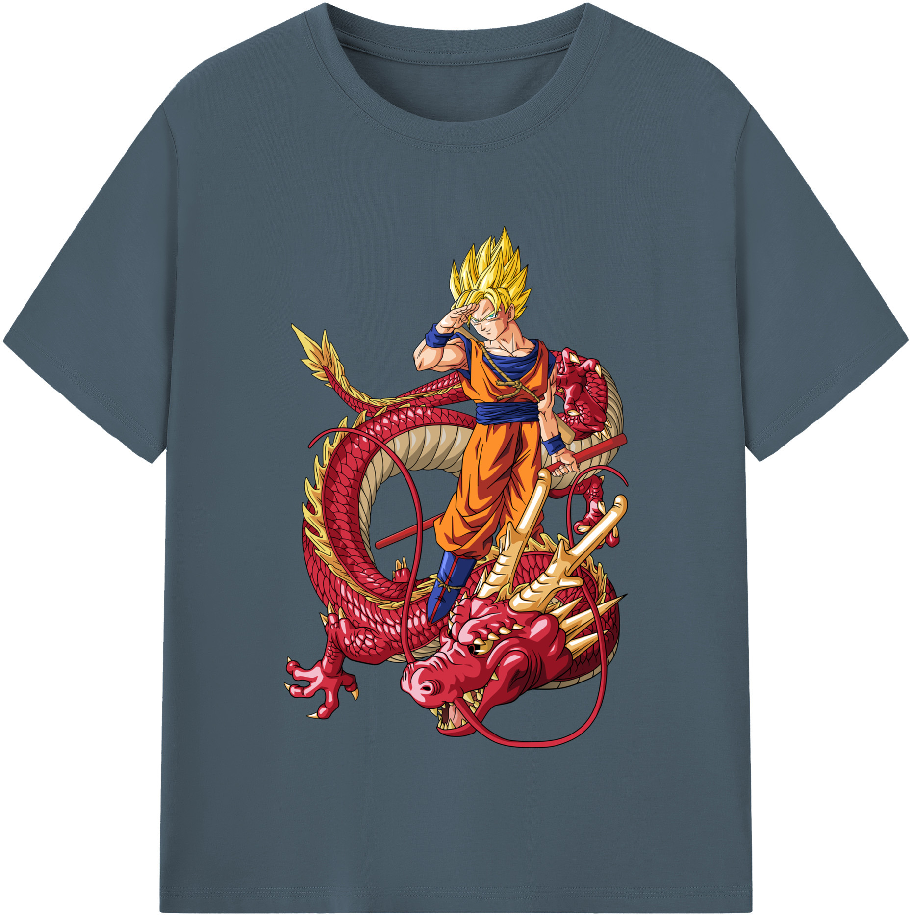 （画像用） ドラゴンボール 孫悟空（そん ごくう）Son Goku カカロット DRAGON BALL Kakarotto 綿100％半袖Tシャツ（フロントプリント）
